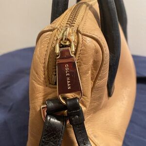 Black and Tan Cole Haan Crossbody Bag